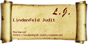 Lindenfeld Judit névjegykártya
